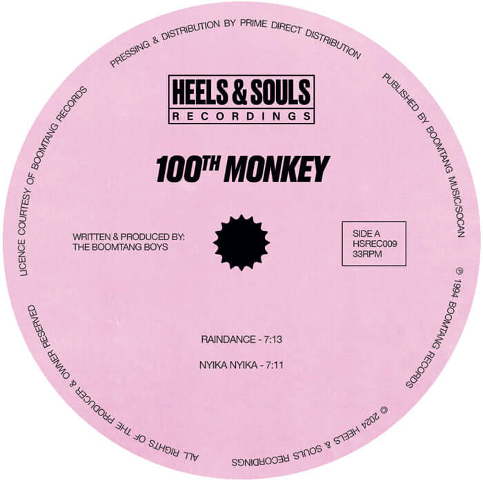 100th Monkey - Raindance / Nyika Nyika (Manuel Darquart Remix) Vinyl