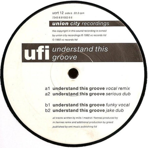 UFI : Understand This Groove (12") - Vinyl Record