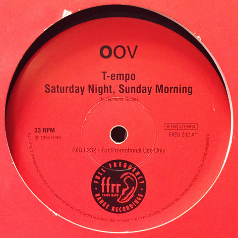 T-empo : Saturday Night, Sunday Morning (12", Promo) - Vinyl Record