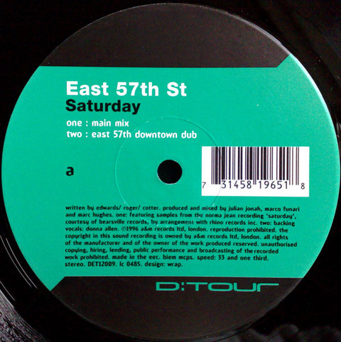 East 57th St* : Saturday (12") - Vinyl Record