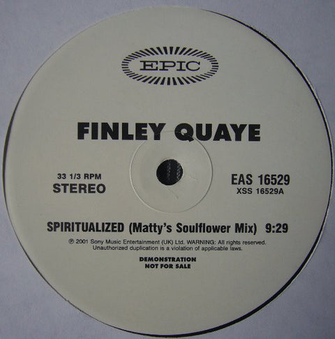 Finley Quaye : Spiritualized (12", Promo) - Vinyl Record