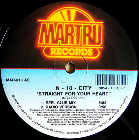 N-10-City : Straight For Your Heart (12") - Vinyl Record