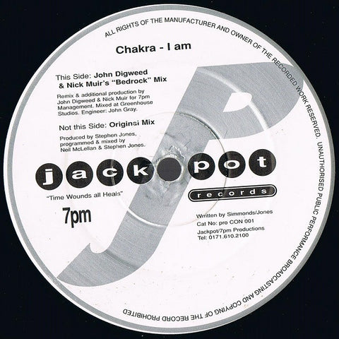 Chakra : I Am (12", Promo) - Vinyl Record