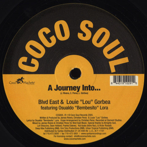 Blvd East* & Louie "Lou" Gorbea Featuring Osualdo "Bembesito" Lora : A Journey Into... (12") - Vinyl Record