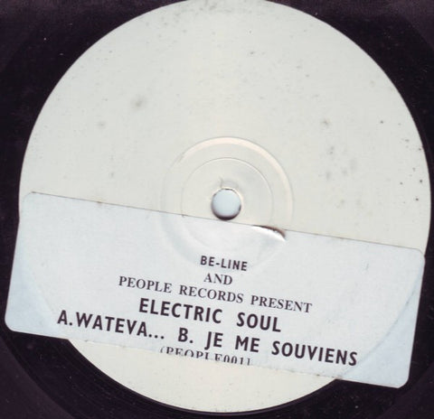 Electric Soul (2) : Wateva... / Je Me Souviens (12", Promo, W/Lbl, Sti) - Vinyl Record