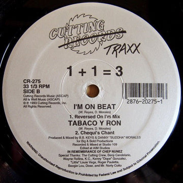 1+1=3 - I'm On Beat Vinyl Vinly Record