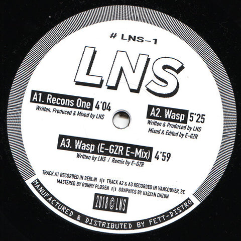 LNS (2) : Recons One (12", EP) - Vinyl Record