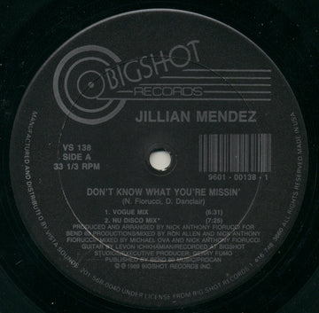 Jillian Mendez : Don't Know What You're Missin' (12