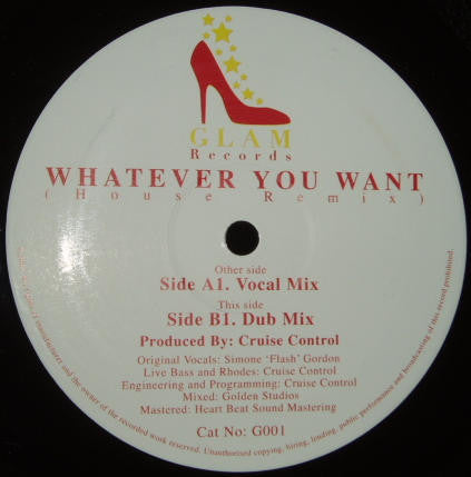 Golden Child (3) : Whatever You Want (House Remix) (12") - Vinyl Record