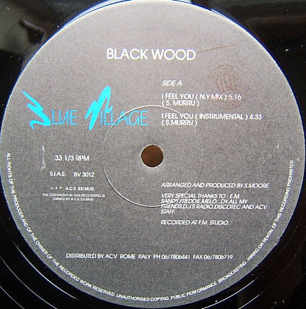 Blackwood : I Feel You (12") - Vinyl Record