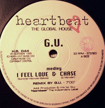 Glenn Underground : I Feel Love / The Chase (12