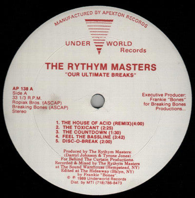 The Rythym Masters* : Our Ultimate Breaks (12") - Vinyl Record