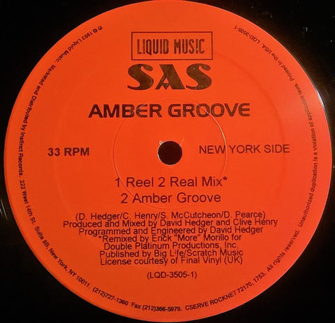 SAS : Amber Groove (12") - Vinyl Record