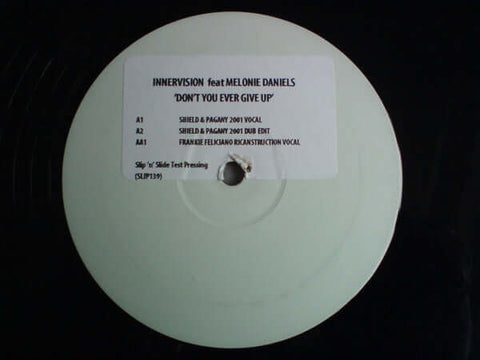 Innervision Feat. Melonie Daniels : Don't You Ever Give Up (12", TP) is available for sale at our shop at a great price. We have a huge collection of Vinyl's, CD's, Cassettes & other formats available for sale for music lovers - Vinyl Record