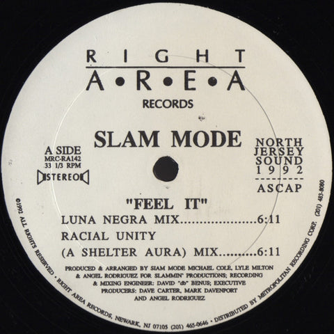 Slam Mode : Feel It (12") - Vinyl Record