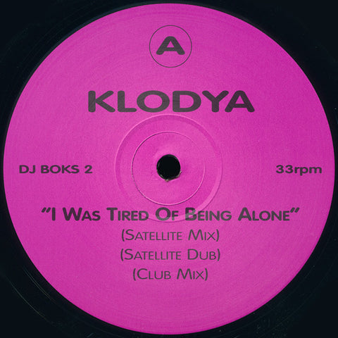 Klodya : I Was Tired Of Being Alone (12", Promo) - Vinyl Record