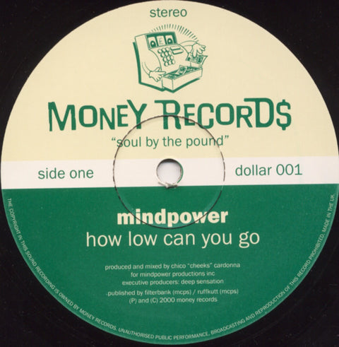 Mindpower : How Low Can You Go / Can't Forget You (12") - Vinyl Record