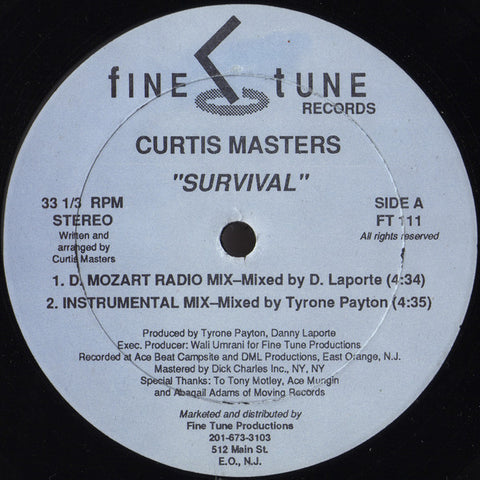 Curtis Masters : Survival (12") - Vinyl Record