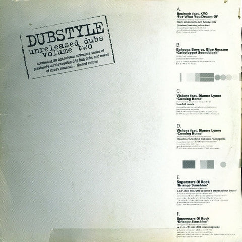 Various : Dubstyle: Unreleased Dubs Volume Two (3x12") - Vinyl Record