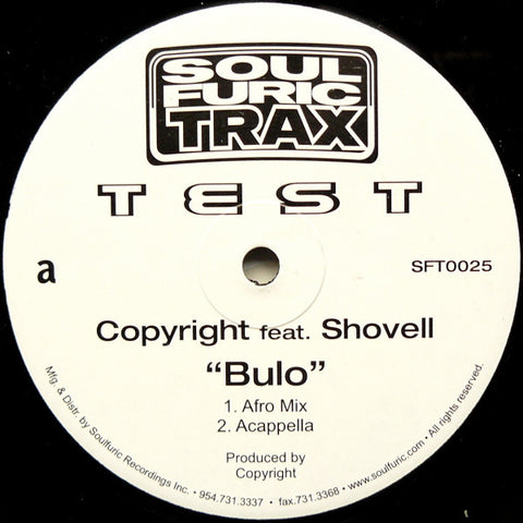 Copyright Feat. Shovell : Bulo (12", TP) - Vinyl Record