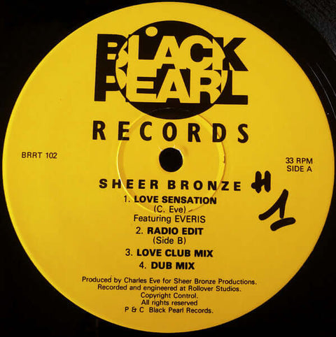 Sheer Bronze : Love Sensation (12") is available for sale at our shop at a great price. We have a huge collection of Vinyl's, CD's, Cassettes & other formats available for sale for music lovers - Vinyl Record