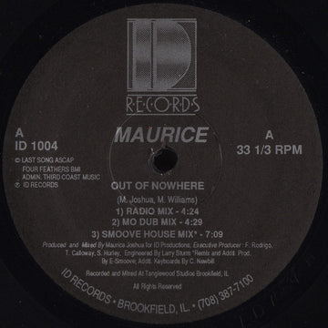 Maurice* : Out Of Nowhere / Melody (12