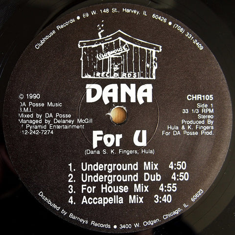 Dana* : For U (12") - Vinyl Record