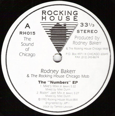 Rodney Bakerr & The Rocking House Chicago Mob : The "Numbers" EP (12") - Vinyl Record