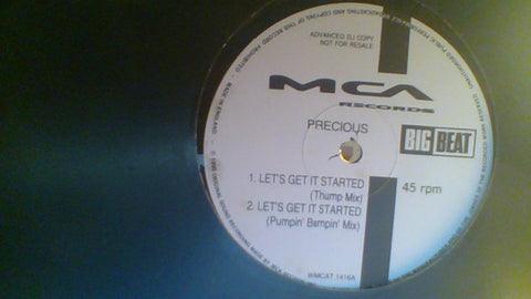 Precious : Let's Get It Started (12", Promo) - Vinyl Record