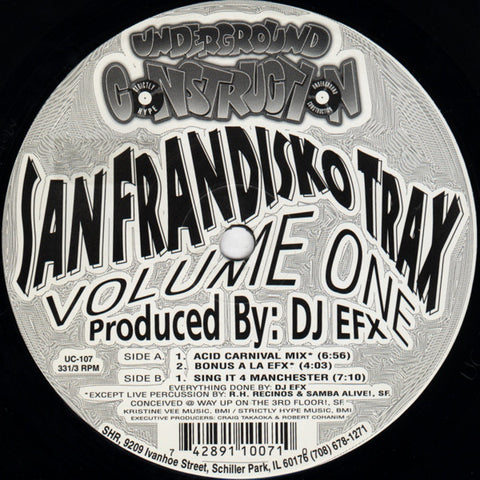 DJ EFX : San Frandisko Trax Volume One (12") - Vinyl Record