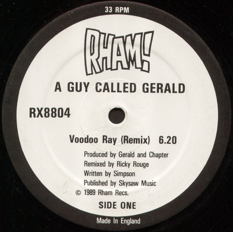 A Guy Called Gerald : Voodoo Ray (Remix) (12", Single) - Vinyl Record