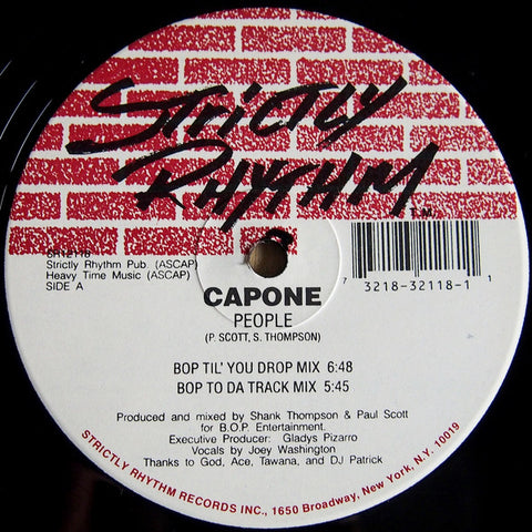 Capone (2) : People (12") - Vinyl Record