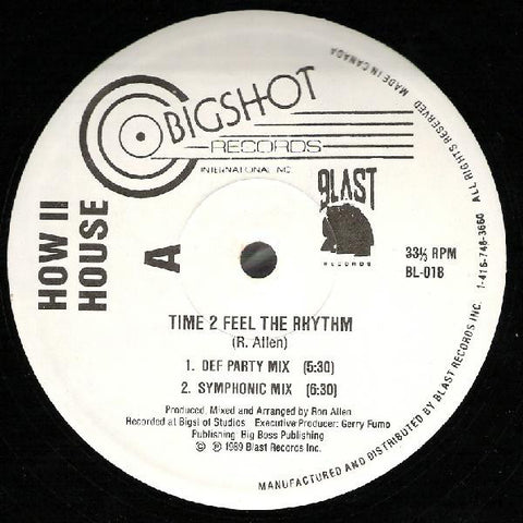 How II House : Time 2 Feel The Rhythm (12") - Vinyl Record