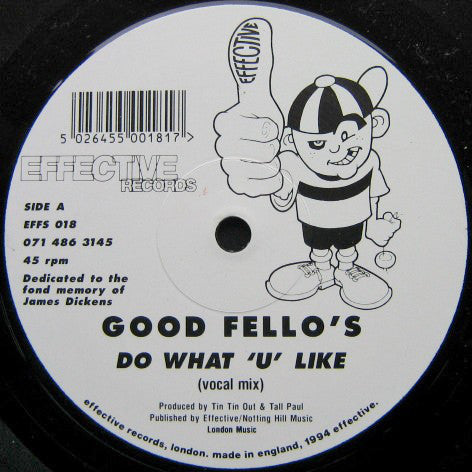 Good Fello's* : Do What 'U' Like (12") - Vinyl Record