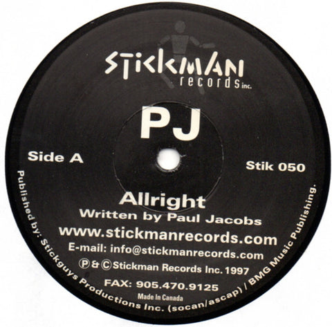 PJ* : Allright / Emergency (12") - Vinyl Record