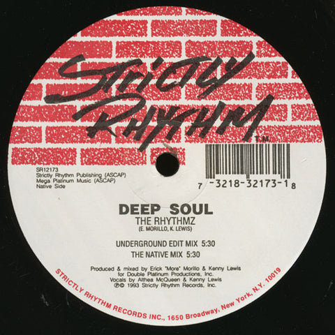 Deep Soul : The Rhythmz (12") - Vinyl Record