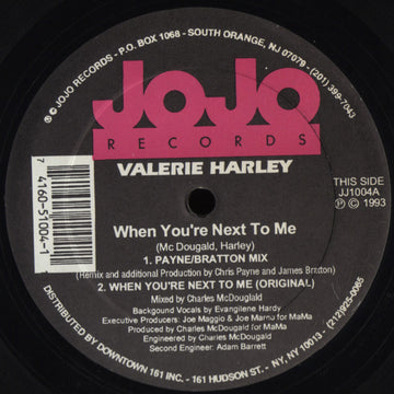 Valerie Harley : When You're Next To Me (12