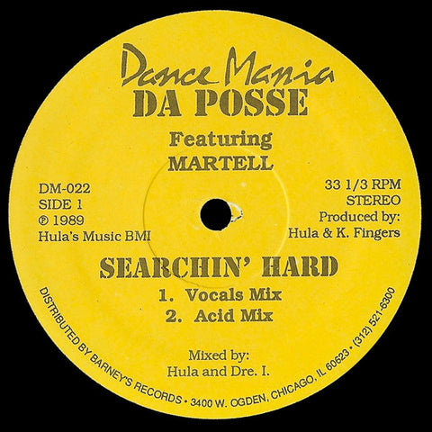 Da Posse Featuring Martell : Searchin' Hard (12") - Vinyl Record