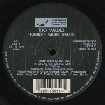 Tito Valdez : Tumbe (Murk Remix) (12