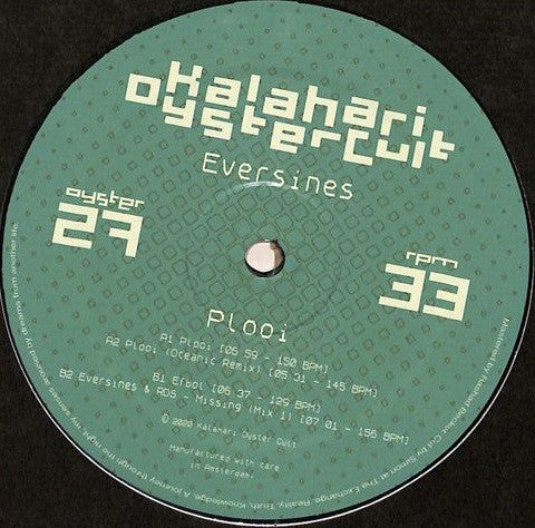 Eversines : Plooi (12") - Vinyl Record