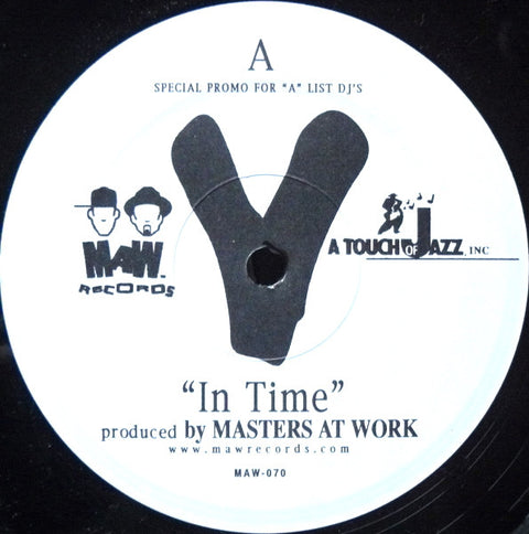 V : In Time (12", Promo) - Vinyl Record