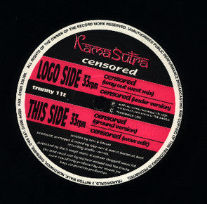 Kamasutra : Censored (12") - Vinyl Record