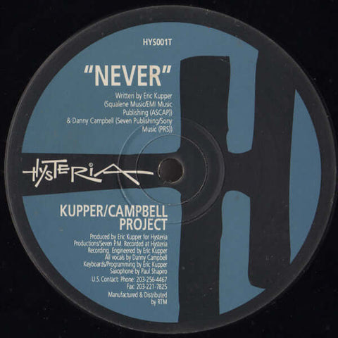 Kupper/Campbell Project* : Never (12") is available for sale at our shop at a great price. We have a huge collection of Vinyl's, CD's, Cassettes & other formats available for sale for music lovers - Vinyl Record