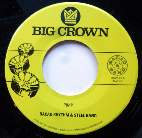 Bacao Rhythm & Steel Band* : Pimp / Police In Helicopter (7", Single, RE) - Vinyl Record