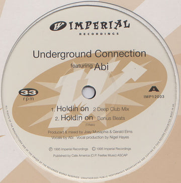 Underground Connection Featuring Abi : Holdin On (12