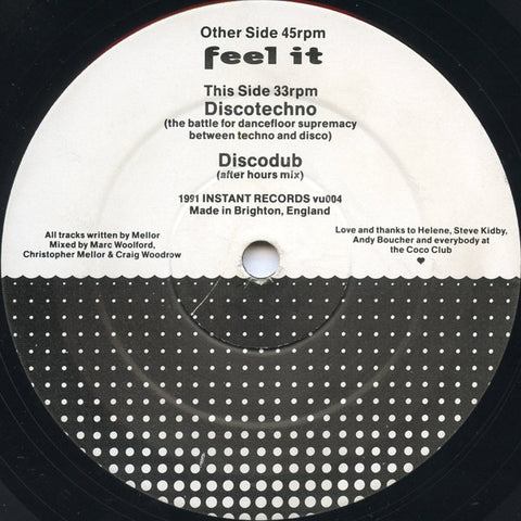 Coco, Steel & Lovebomb* : Feel It (12") - Vinyl Record