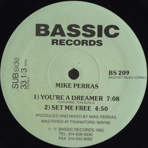 Mike Perras : You're A Dreamer (12", Tur) - Vinyl Record