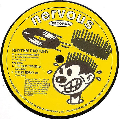 Rhythm Factory (4) : Sexy Sax (12") - Vinyl Record