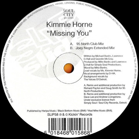 Kimmie Horne : Missing You (2x12") - Vinyl Record