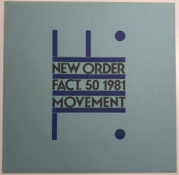 New Order : Movement (LP, Album, A2,) Vinly Record